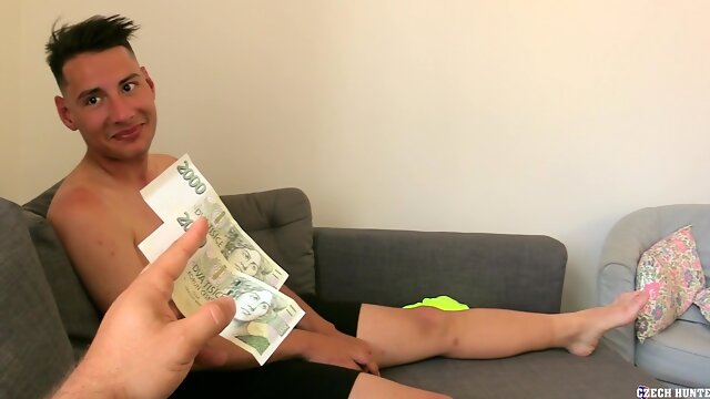 Czech Twink Bareback Blowjob Cum Outdoors