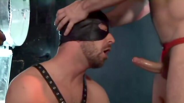 White Man Is Tasting Black And White Wieners In The
