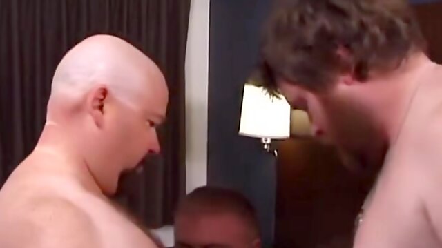 Gay Chubby Threesome