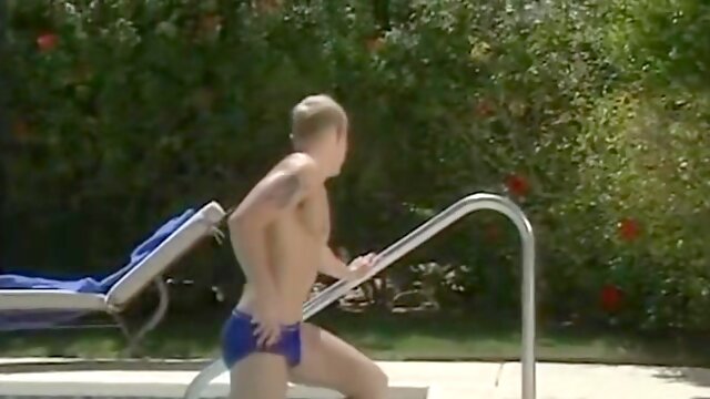 Bleached Blonde Twink Deepthroats His Boyfriends Dick