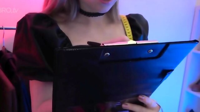 ASMR Peaches sexy leather roleplay