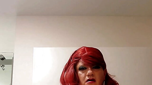 Crossdresser Solo Stockings