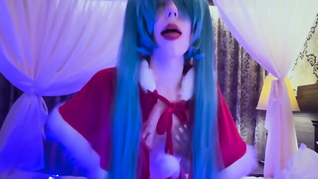 Blowjob Queen Makes Pizza Delivery Driver Cum In Her Mouth - Plumpah Peach As Hatsune Miku