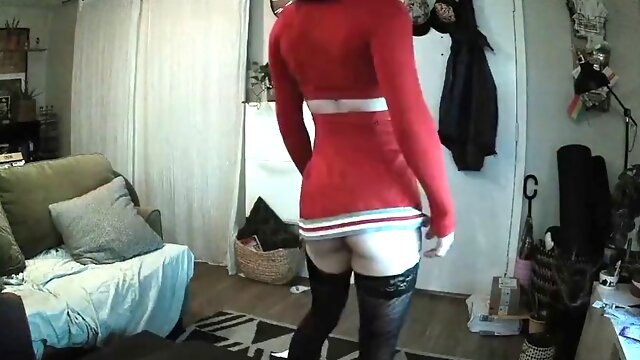 Beautiful Crossdresser, Twerking Ass, Cosplay Solo