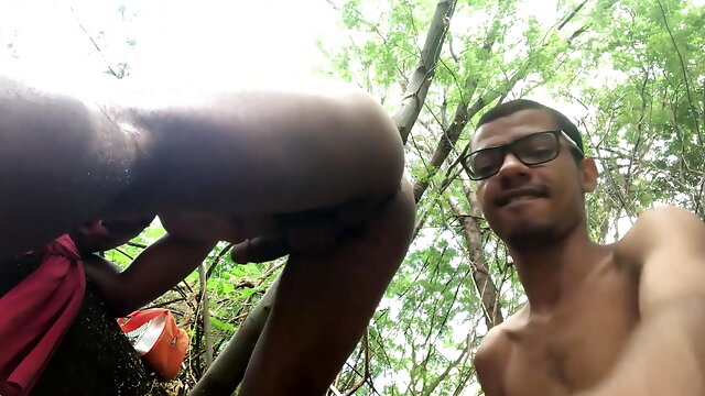 162 Fucking hard in the horny bushes after bathing in the river