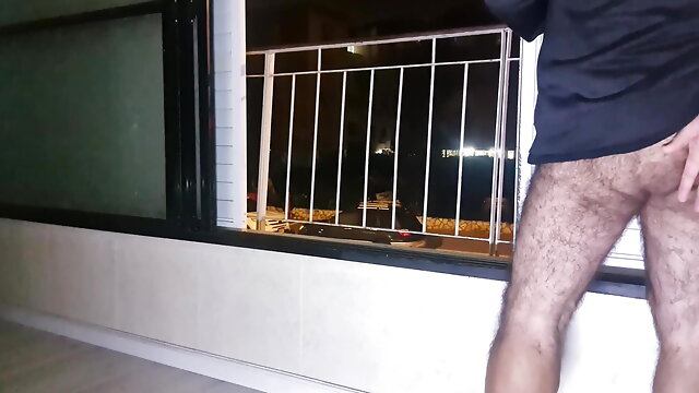 More Mooning and Flashing From My Balcony