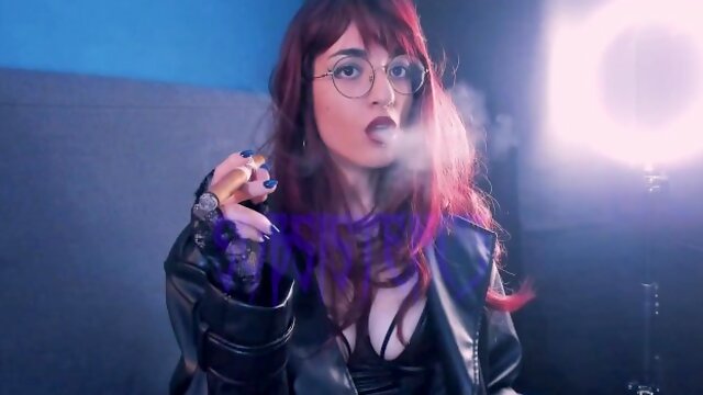 Redhead sucking a cigar for the first time  Astrid