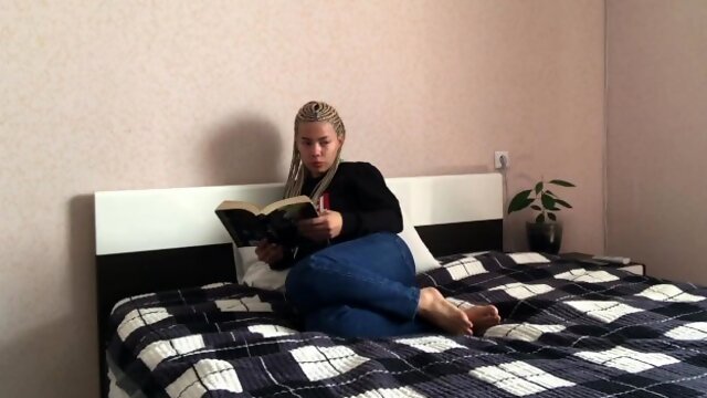 Cute Asian Chick Farts Candidly While Reading! Full Video!