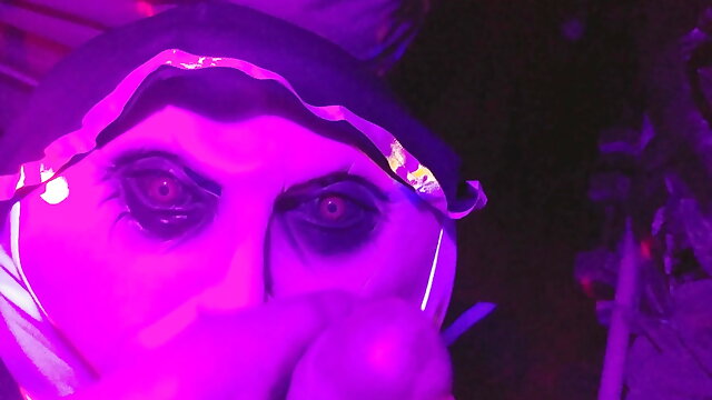 Gothic Handjob  Halloween style , for little dick on blacklight 