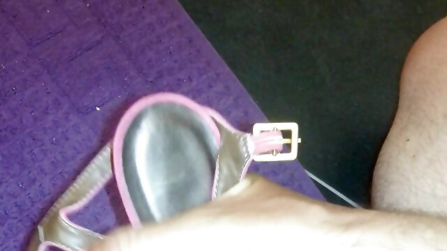 Cum into sisters shoes