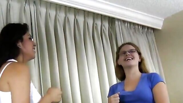 Strip Rock-paper-scissors with Erica and Daisy Rae