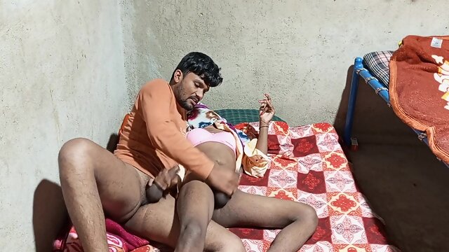Indian Collage Boy & Ladyboy Shemale Morning Time Fully Romance