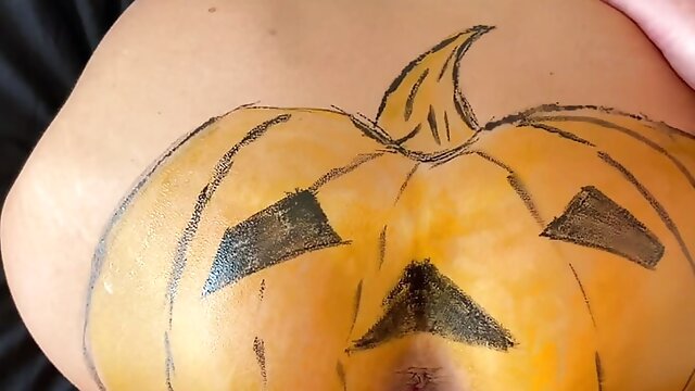 Pumpkin butt with creampie fuck 