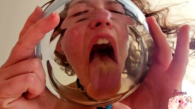 Drinking a huge glass bowl of my Masters hot piss and diving into it with my face