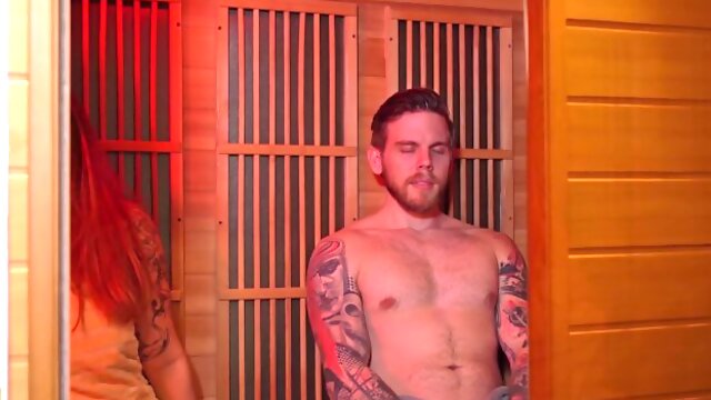Hairy Pussy Slut Chloe Kreams Gets Fucked Hard in the Sauna - Steve Rickz