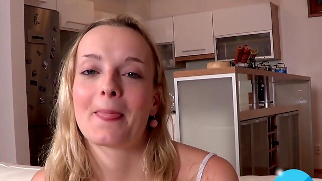 Blonde babe Christy Lane drops her panties to be fucked in POV