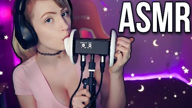 ASMR Ear Licking Tingles + Mouth Sounds