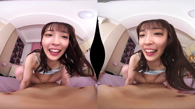 Horny asian teen VR unforgettable porn movie