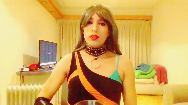 Crossdresser Wanking, Sissy