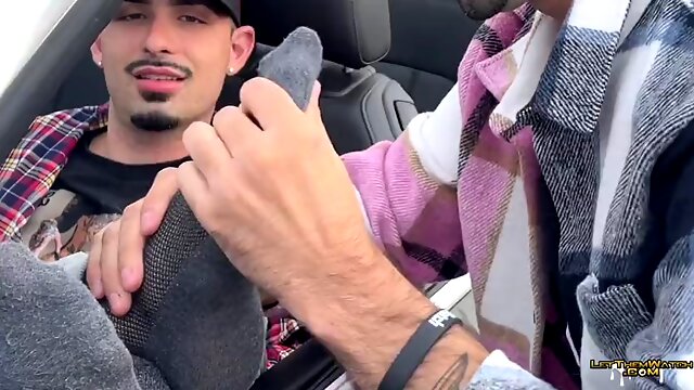 Public sucks and feet worship! Let them watch HungPapi