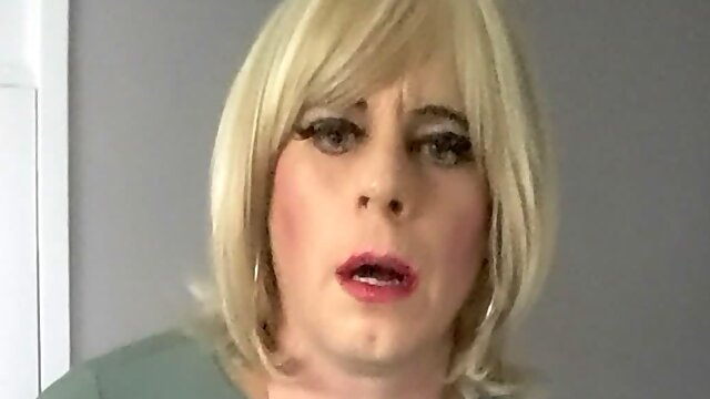 Tranny Solo Cum, Crossdresser Wanking