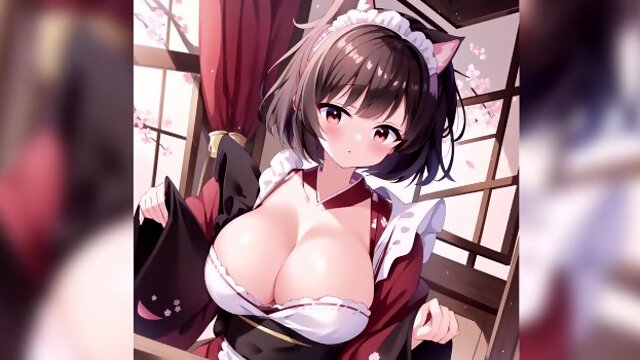 Anime Japanese maid girl sex