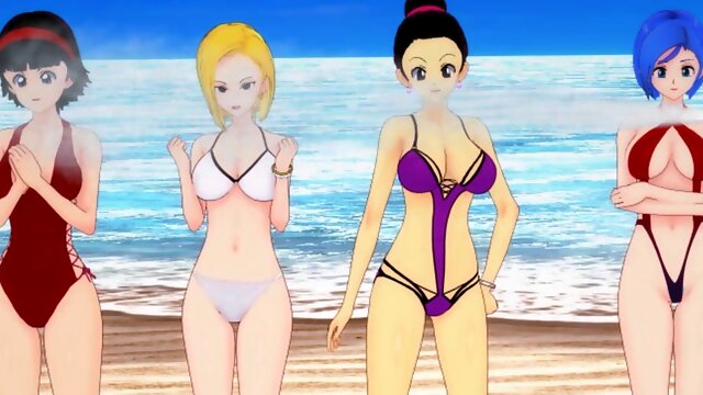 The Dragon Ball bikini contest (Z Training)