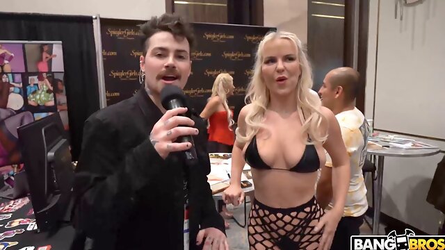 Pornstars Blake Blossom, Valerica Steele, Brenna Mckenna & more get down and dirty with Logan Xander at The 2023 AVN