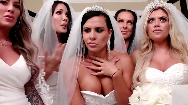 Brides with hot bodies fucking the same hung dude here