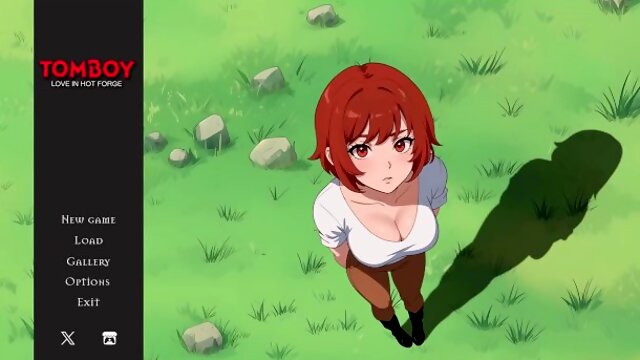 TOMBOY Love in Hot Forge [ Hentai Game ] Ep.1 she is masturbating while thinking of you !