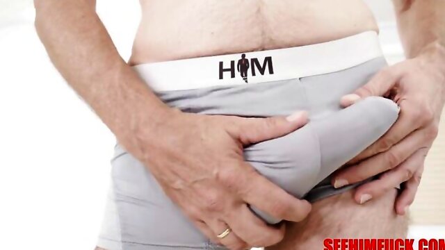 See Him Fuck featuring Steve Holmes and Riley Jeans masturbation dirt