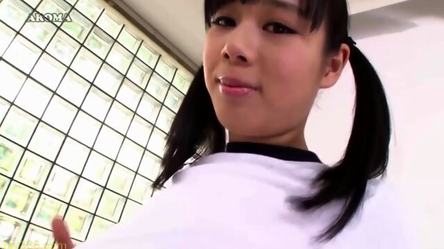 Asian teen girl with big natural tits