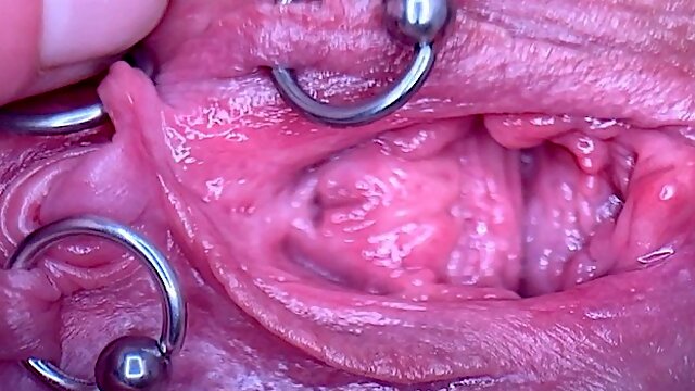 Extreme Close Up Pee and My Pierced Pussy and Clit