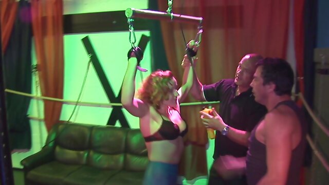 Hardcore dicking in a club with a blonde woman - BDSM fetish