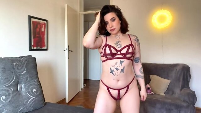 Trying On Lingerie, Curvy Solo, Amateur Try On Haul