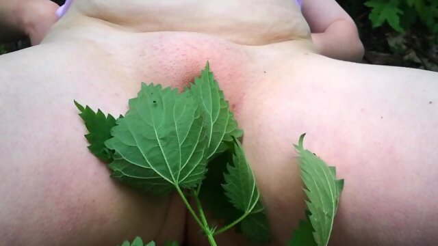 Tits, ass and pussy - nettles - public