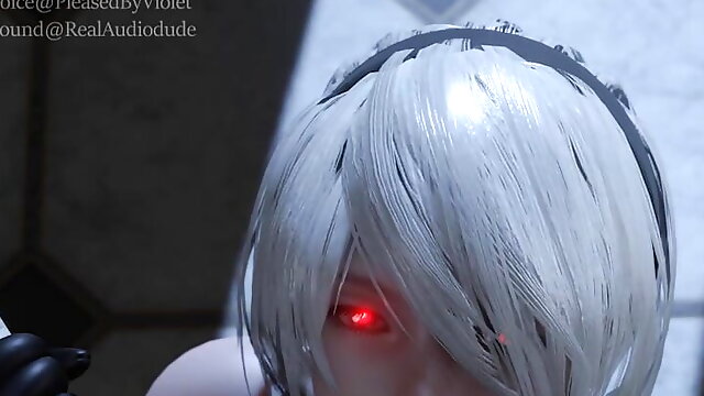 Nier Automata &Final Fantasy girl with big cock by LazyProcrast (animation with sound) 3D Hentai Porn SFM Compilation