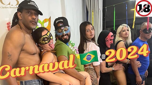 Swinger Party, Amateur Anal Group, Brazilian Carnival