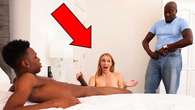 Awesome double penetration with a whitey Angel Youngs