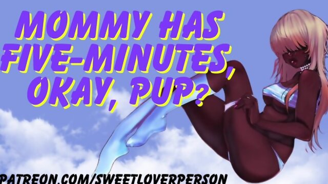 Mommy only has Five Minutes Puppy [Sultry] [Asmr] [Ear Licking] [Handjob] [Audio Porn]