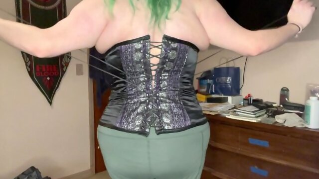 Bbw Trying On, Corset