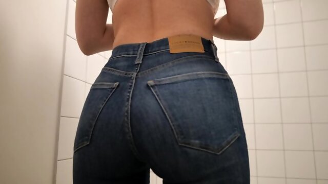 Teasing Ass In Tight Jeans