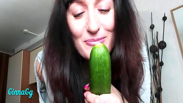 Lingerie Solo, Cucumber Masturbation, Hairy Solo, Cucumber Milf, Toys Solo Squirt
