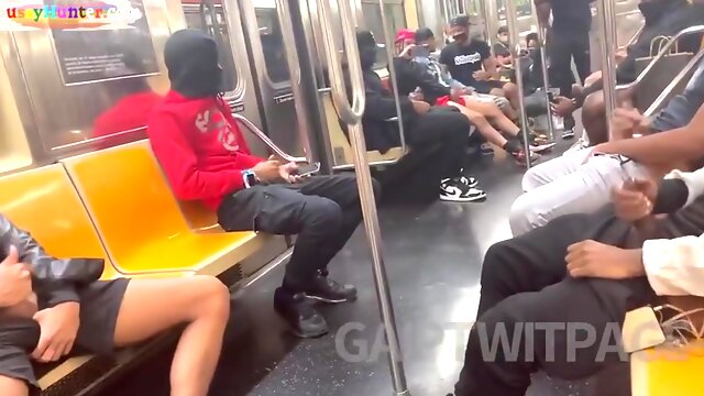 Fs - Nycsexcapade - Public Transit Subway - Flashmob #4por