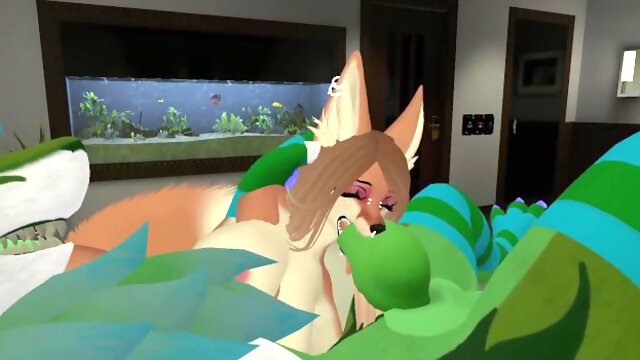 Slutty Fox Gets Face Fucked By A Big Dick Nardo  VRCHAT PORN 