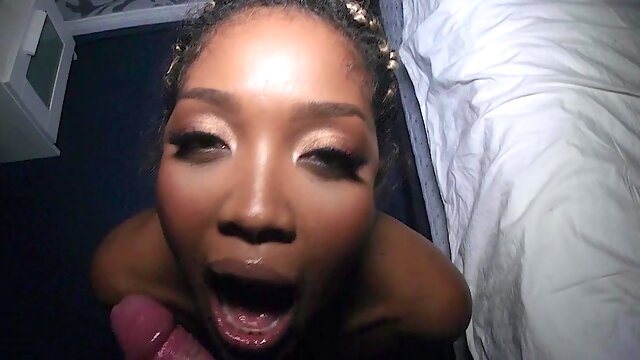 Ebony plays intense when it comes to cock in her wet holes