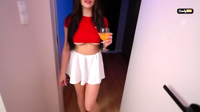 Party once, Cum Twice. Roommates gorgeous anatomy helps me at school. - Amateur Candy Love
