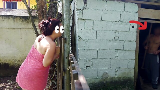 Outdoor Mature, Cheating Housewife, Married Cheating, Shower Fuck, Farm, Wife