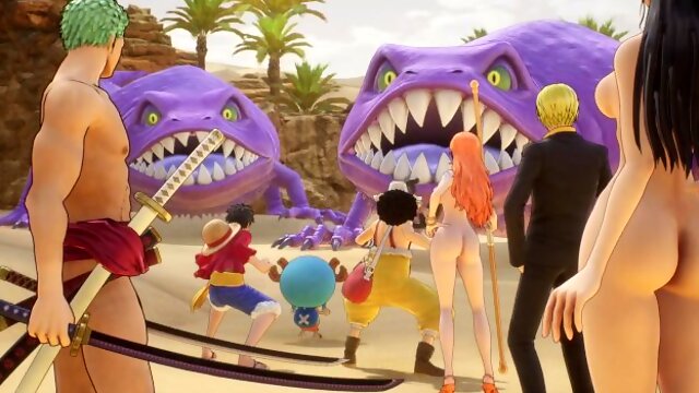 One Piece Odyssey Nude Mod Installed Game Play [part 14] Porn game play [18+] Sex game
