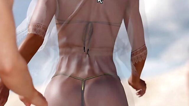Couple Together, South African, Adventurous Couple, Beach Pussy, 3d Animation